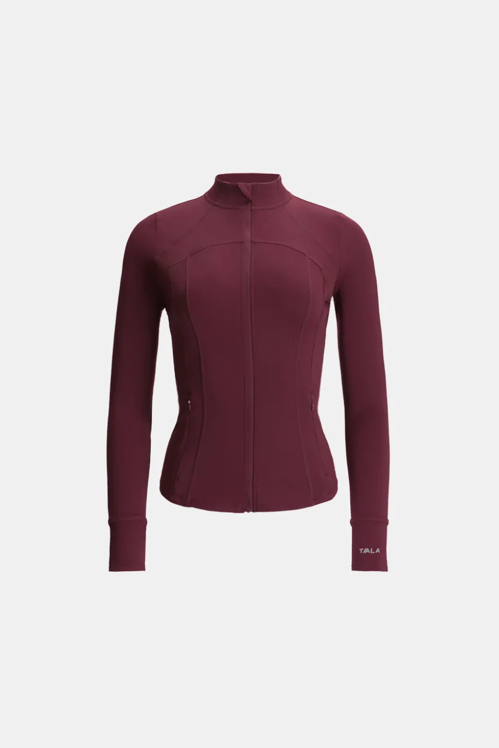 SkinLuxe Full Length Running Top - Burgundy