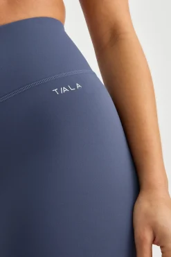 SkinLuxe High V-Waisted Shorts - Vintage Blue