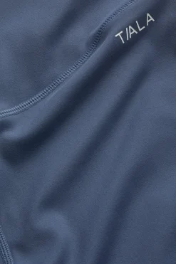 SkinLuxe High V-Waisted Shorts - Vintage Blue