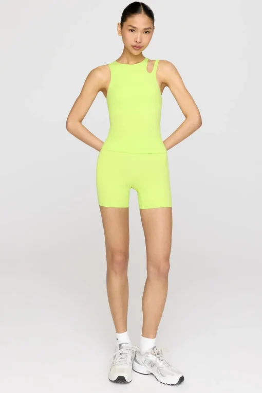 SkinLuxe High Waisted Cycling Shorts - Key Lime