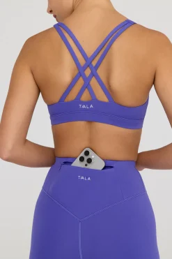 SkinLuxe High Waisted Cycling Shorts - Grape