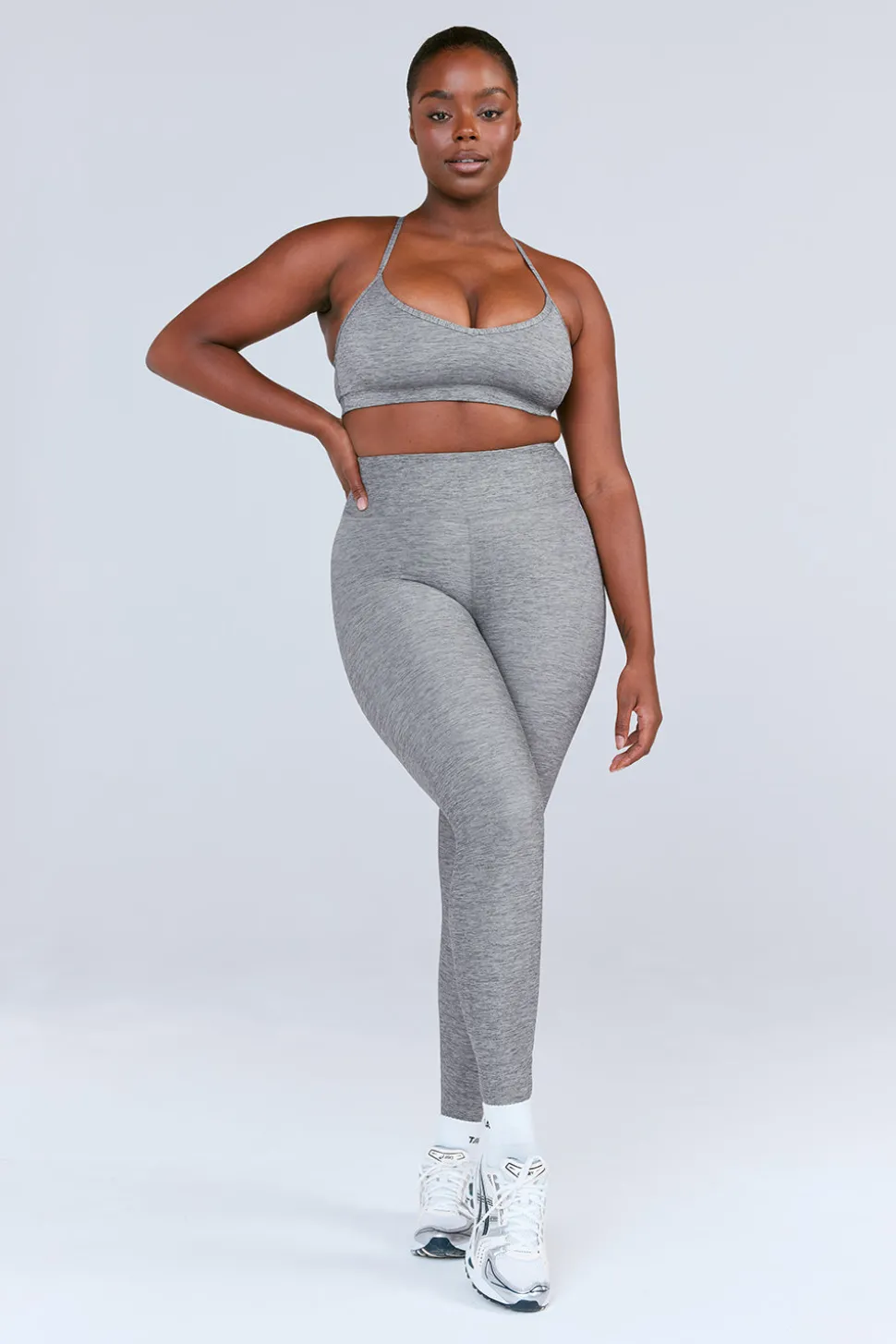 SkinLuxe High Waisted Legging - Dark Grey Marl