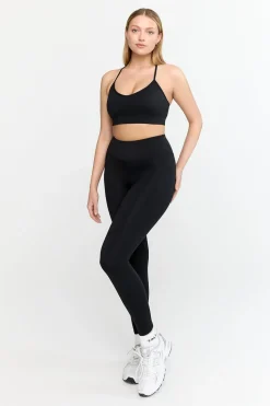 SkinLuxe High Waisted Side Pocket Legging - Shadow Black