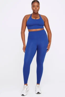 SkinLuxe Longline Tank Sports Bra - Cobalt Blue