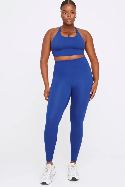 SkinLuxe Longline Tank Sports Bra - Cobalt Blue
