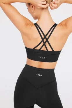 SkinLuxe Longline Tank Sports Bra - Shadow Black