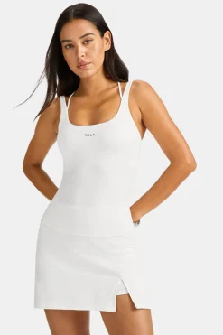 SkinLuxe Multi-Strap Sports Vest - Coconut Milk