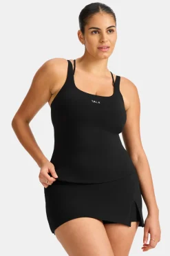 SkinLuxe Multi-Strap Sports Vest - Black