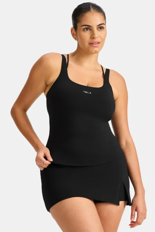 SkinLuxe Multi-Strap Sports Vest - Black