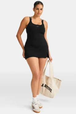 SkinLuxe Multi-Strap Sports Vest - Black