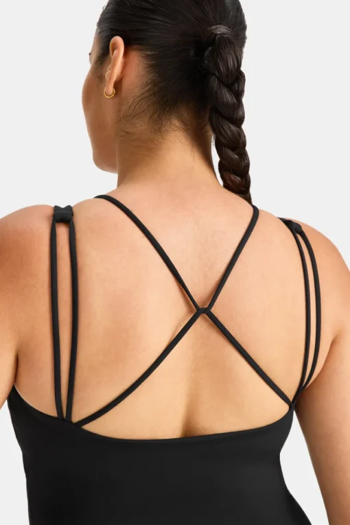 SkinLuxe Multi-Strap Sports Vest - Black