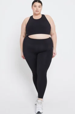 SkinLuxe Open Back Sports Bra - Shadow Black