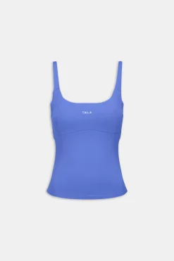 SkinLuxe Scoop Neck Full Length Vest - Iris Blue