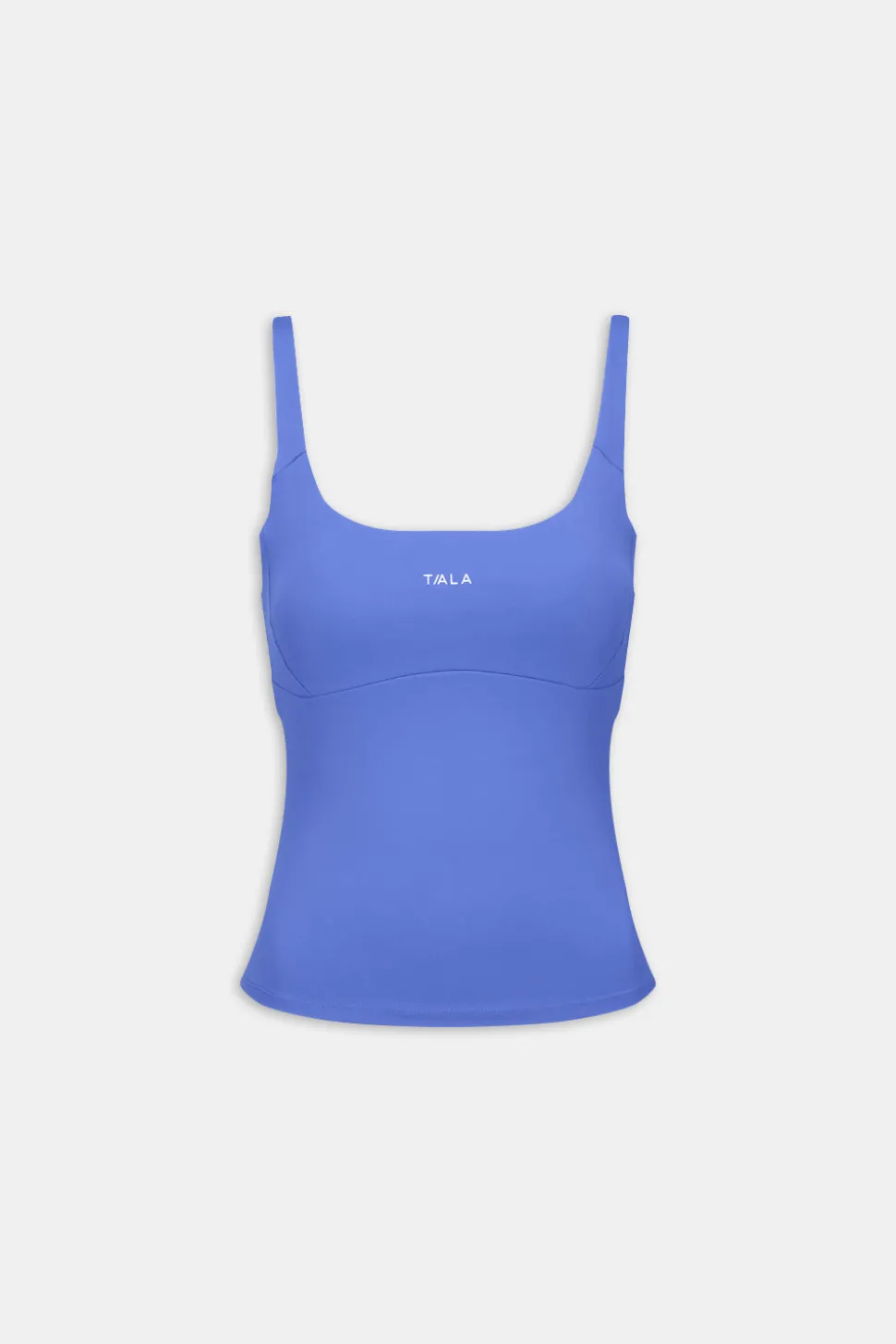 SkinLuxe Scoop Neck Full Length Vest - Iris Blue