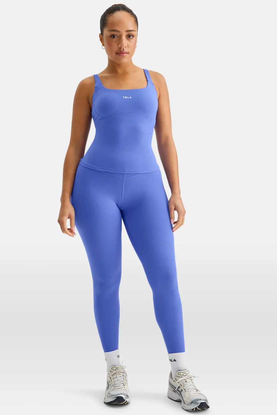 SkinLuxe Scoop Neck Full Length Vest - Iris Blue