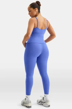 SkinLuxe Scoop Neck Full Length Vest - Iris Blue