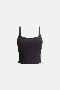 SkinLuxe Scoop Neck Vest - Shadow Black