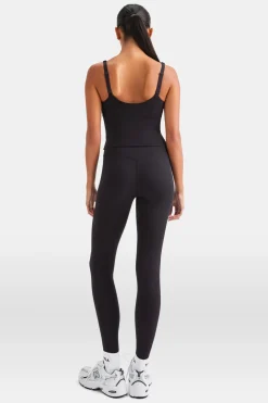 SkinLuxe Scoop Neck Vest - Shadow Black