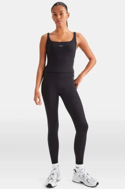 SkinLuxe Scoop Neck Vest - Shadow Black