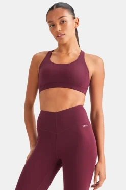 SkinLuxe Tank Sports Bra - Burgundy