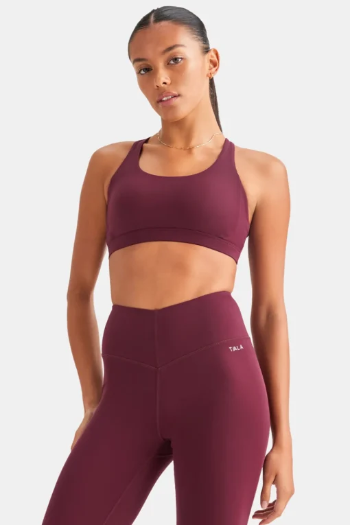 SkinLuxe Tank Sports Bra - Burgundy