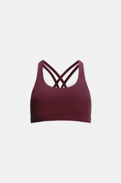 SkinLuxe Tank Sports Bra - Burgundy