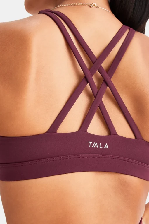 SkinLuxe Tank Sports Bra - Burgundy