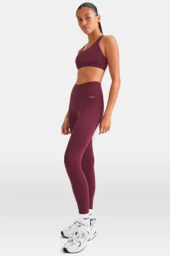 SkinLuxe Tank Sports Bra - Burgundy