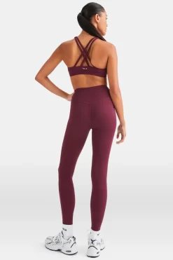 SkinLuxe Tank Sports Bra - Burgundy
