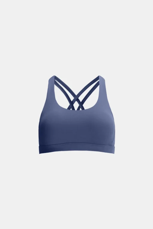 SkinLuxe Tank Sports Bra - Vintage Blue