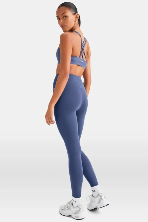 SkinLuxe Tank Sports Bra - Vintage Blue