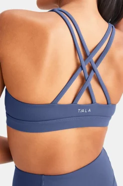 SkinLuxe Tank Sports Bra - Vintage Blue