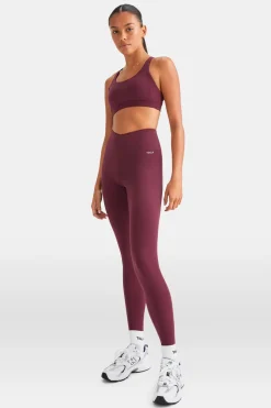 SkinLuxe V-Waist Legging - Burgundy