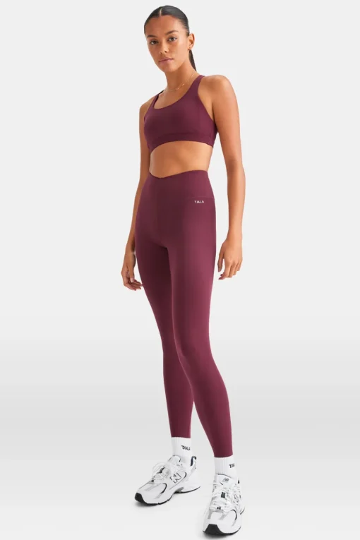SkinLuxe V-Waist Legging - Burgundy