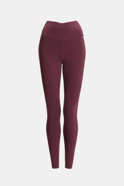 SkinLuxe V-Waist Legging - Burgundy