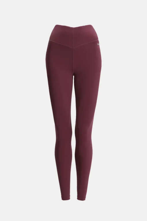 SkinLuxe V-Waist Legging - Burgundy