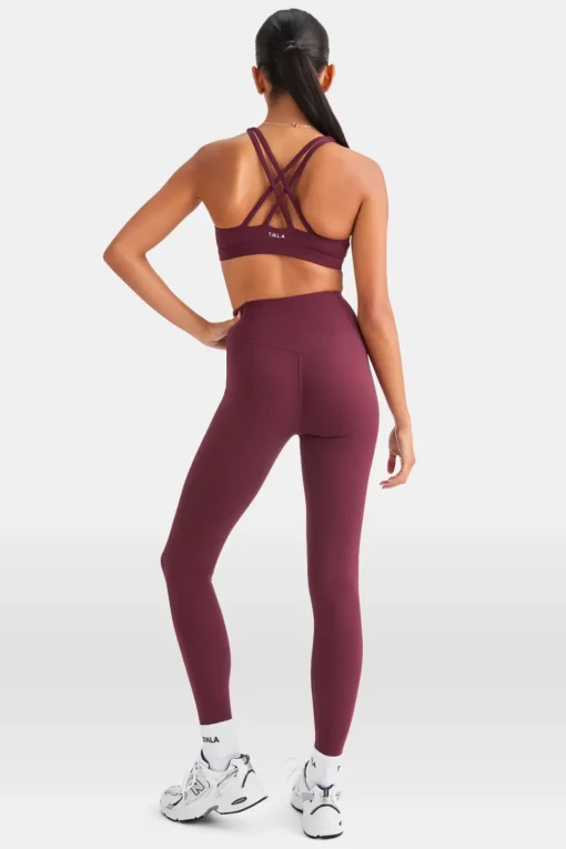 SkinLuxe V-Waist Legging - Burgundy