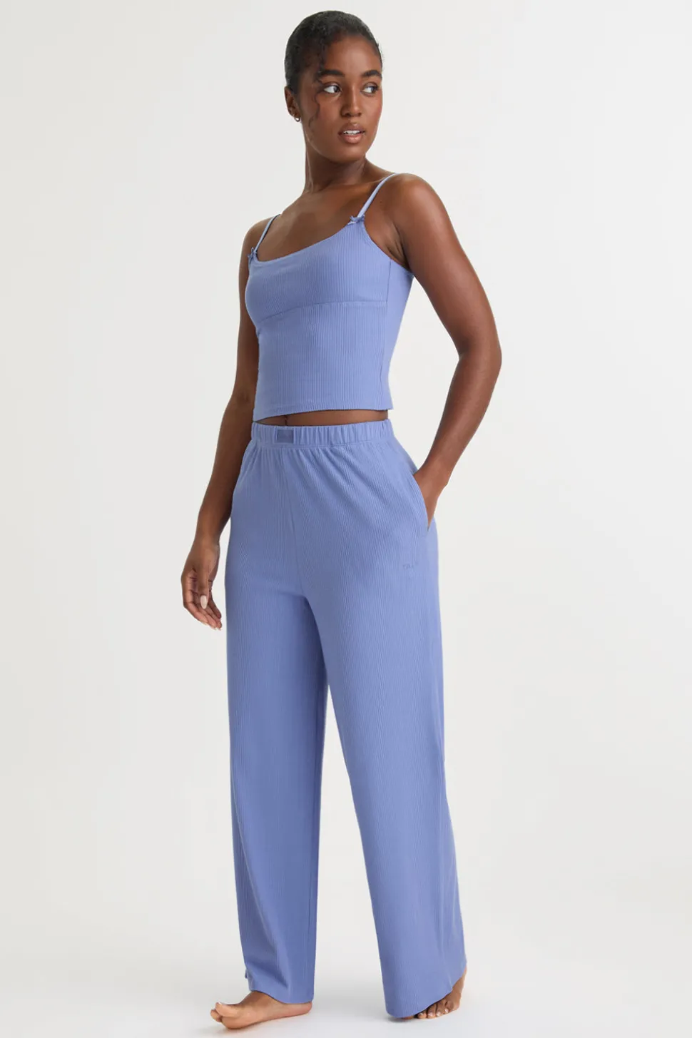 Soft Lounge Cami Top - Cornflower Blue