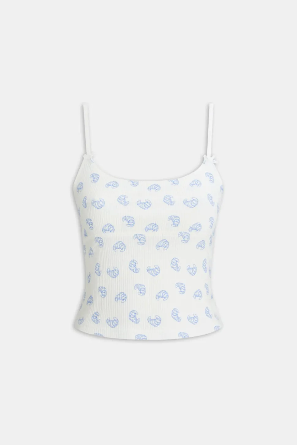 Soft Lounge Cami Top - Croissant Print