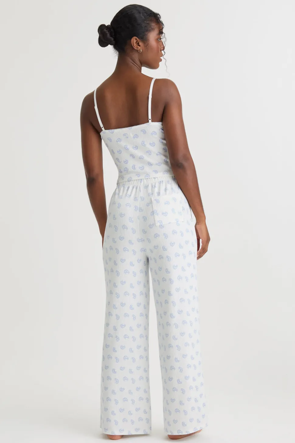 Soft Lounge Cami Top - Croissant Print