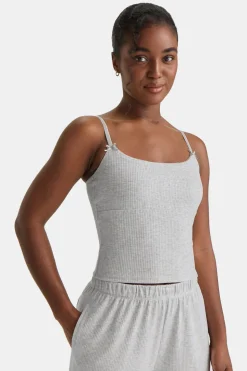 Soft Lounge Cami Top - Grey Marl