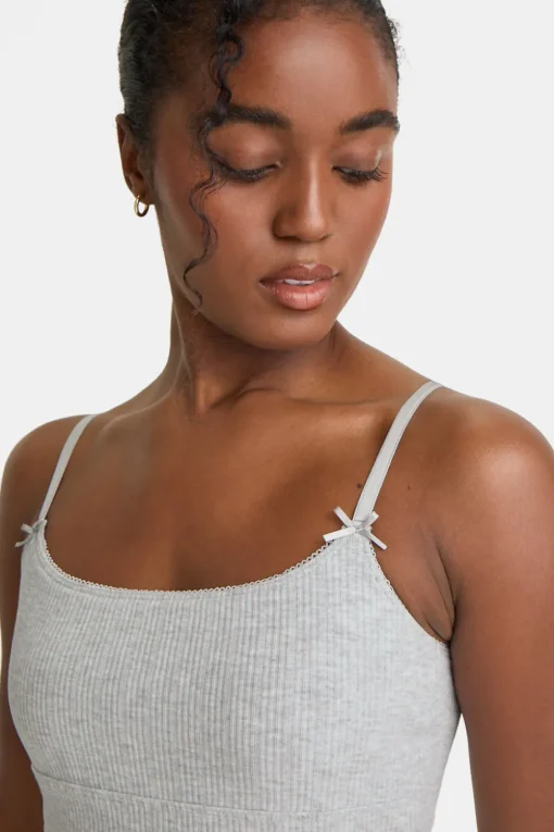 Soft Lounge Cami Top - Grey Marl