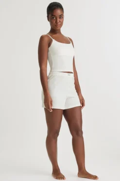Soft Lounge Pyjama Shorts - Coconut Milk
