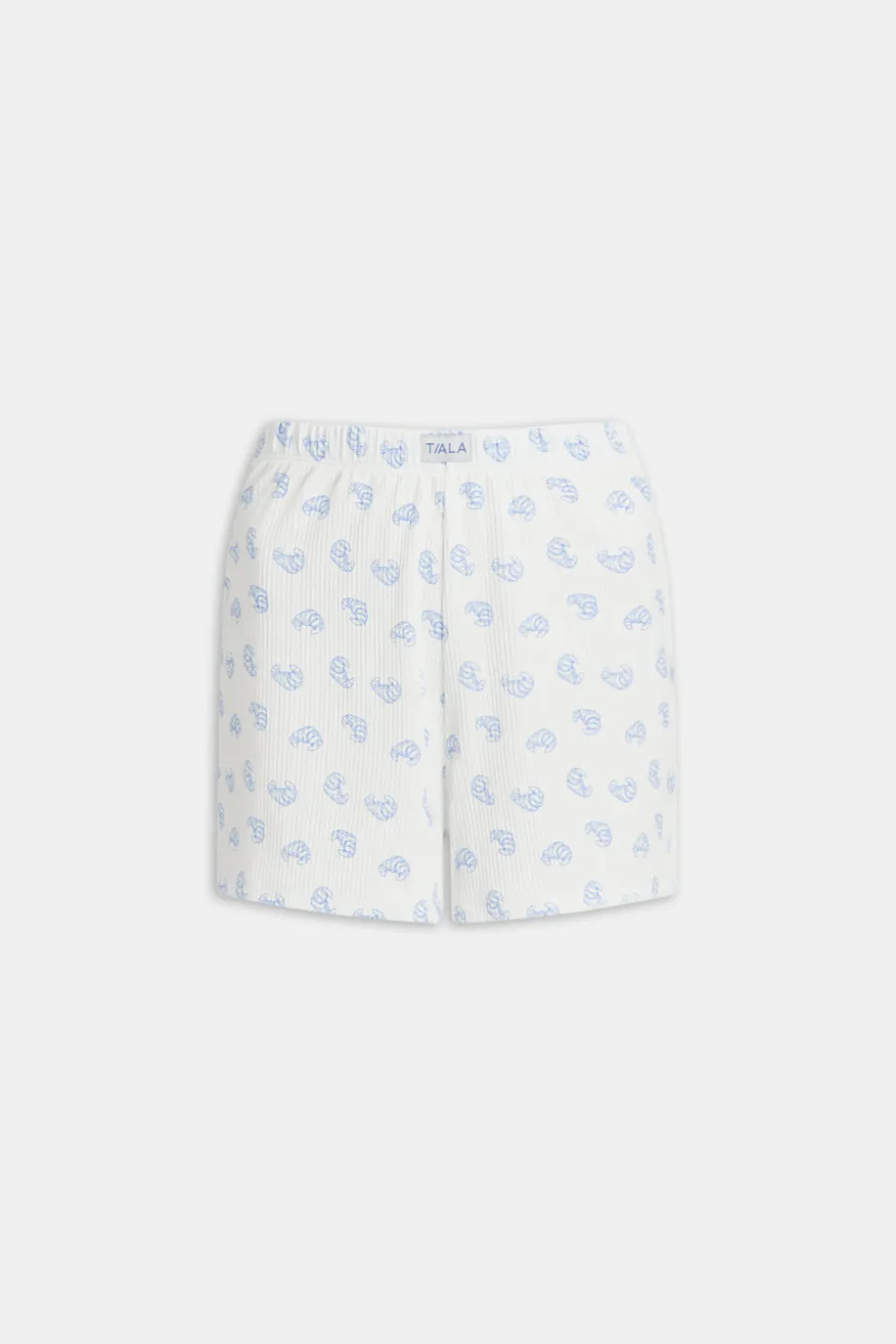 Soft Lounge Pyjama Shorts - Croissant Print
