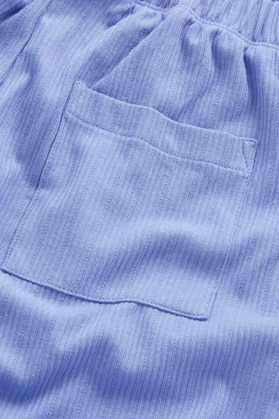 Soft Lounge Wide Leg Pyjama Bottoms - Cornflower Blue