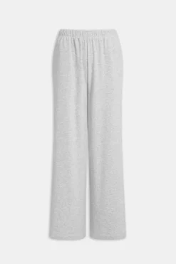 Soft Lounge Wide Leg Pyjama Bottoms - Grey Marl