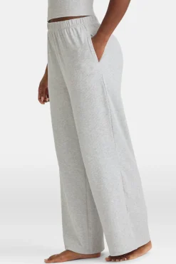 Soft Lounge Wide Leg Pyjama Bottoms - Grey Marl