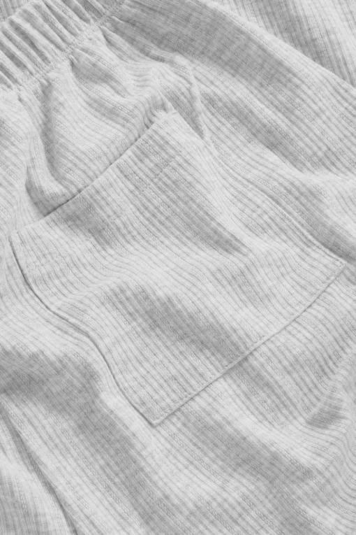 Soft Lounge Wide Leg Pyjama Bottoms - Grey Marl