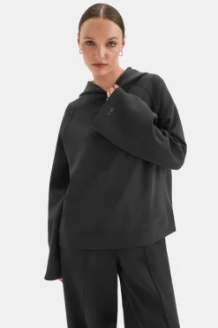 SoftSmart Flared Sleeve Hoodie - Black