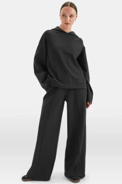 SoftSmart Flared Sleeve Hoodie - Black